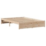 vidaXL Cadre de lit sans matelas 135x190 cm bois de pin massif