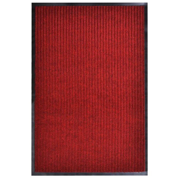 vidaXL Tapis d'entrée rouge 117 x 220 cm PVC