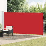 vidaXL Auvent latéral rétractable de patio 180x500 cm Rouge