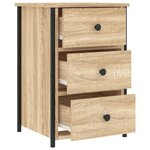 vidaXL Table de chevet chêne sonoma 40x36x60 cm bois d'ingénierie