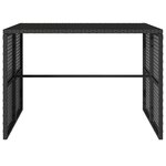 vidaXL Ensemble à manger de jardin avec coussins 3 Pièces Noir