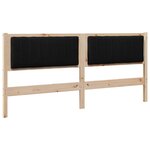 vidaXL Tête de lit capitonnée Marron 180 cm Pin massif