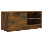 vidaXL Meubles TV 2 Pièces Chêne fumé 80x35x36 5 cm Bois d'ingénierie
