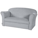 Roba canapé avec accoudoirs pour enfants gris argenté