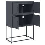 vidaXL Buffet anthracite 68 5x38 5x107 cm acier