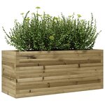 vidaXL Jardinière 110x40x45 5 cm bois de pin imprégné