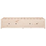 vidaXL Lit de jour 75x190 cm Petit simple Bois de pin massif