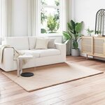 vidaXL Tapis en Fourrure Synthétique de Lapin Olite Taupe 140 x 200 cm