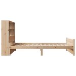 vidaXL Lit bibliothèque sans matelas 100x200 cm bois massif de pin