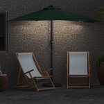 vidaXL Parasol de jardin demi Vert 294 x 150 x 224 cm tissu