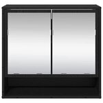 vidaXL Étagère Murale avec étagère Chêne noir 65 x 20 x 60 cm