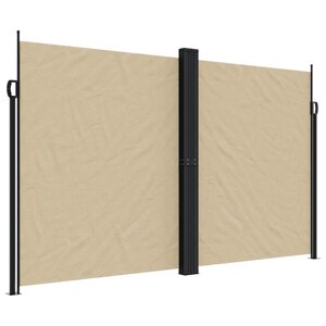 vidaXL Auvent latéral rétractable beige 200x1200 cm