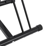 vidaXL Support de vélo au sol autoportant pour 2 vélos acier