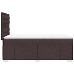vidaXL Sommier à lattes de lit avec matelas Marron foncé 100x200 cm