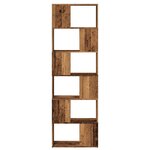 vidaXL Bibliothèque/Séparateur de pièce vieux bois 60x24x186 cm