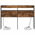 vidaXL Tête de lit de rangement Chêne fumé 160 cm Bois d'ingénierie