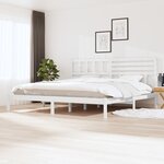 vidaXL Cadre de lit sans matelas blanc 180x200 cm bois massif de pin