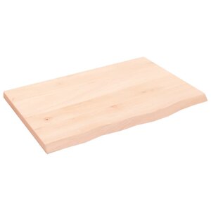 vidaXL Dessus de table 60x40x2 cm bois de chêne massif non traité