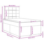 vidaXL Sommier à lattes de lit avec matelas Bleu 120x200 cm Tissu
