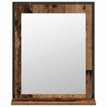 vidaXL Ensemble de mobilier de salle de bain avec porte 2 Pièces Marron