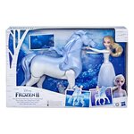 Disney La Reine des Neiges 2 - Poupee Princesse Disney Elsa 30 cm et son cheval Nokk interactif 23cm