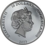 TRAIN Steam Dream 2 Oz Silver Coin 10 Dollars Cook Islands 2023
