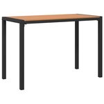 vidaXL Ensemble de salle à manger pour jardin 3 Pièces Marron Acier