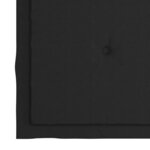 vidaXL Chaises de jardin lot de 6 et coussins noir Bois de teck massif