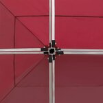 vidaXL Tente de réception pliable Aluminium 6x3 m Bordeaux