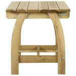 vidaXL Table de jardin 110x74x75 cm Bois de pin imprégné