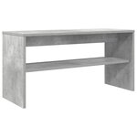 vidaXL Meuble TV Gris béton 80 x 30 x 40 cm Bois d'ingénierie