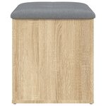 vidaXL Banc de rangement chêne sonoma 42x42x45 cm bois d'ingénierie