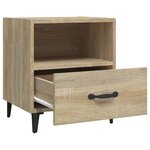 vidaXL Table de chevet Chêne sonoma Bois d'ingénierie