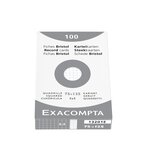 ETUI Paquet de 100 Fiches BRISTOL 75x125 mm 5X5 Blanc EXACOMPTA