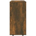 vidaXL Armoire roulante Chêne fumé 60x35x75 cm Bois d'ingénierie