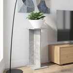vidaXL Support de Plante 2 pièces Gris béton 25 x 25 5 x 60 5 cm