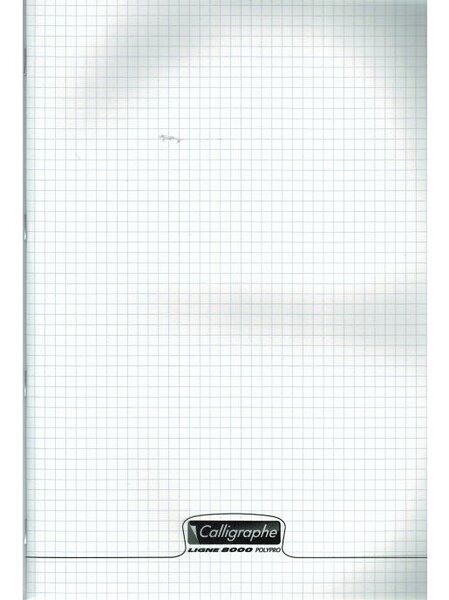 Cahier Polypro Piqué 21x29,7cm 96p Q.5x5 90g Incolore CALLIGRAPHE