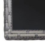 vidaXL Ensemble à manger de jardin 3Pièces Résine tressée Anthracite gris