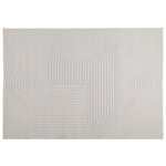 vidaXL Tapis de surface HUARTE Crème 340 x 240 cm Polyester