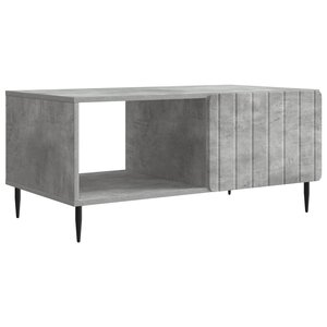 vidaXL Table basse Gris béton 90 x 50 x 40 cm Bois d'ingénierie