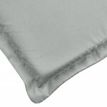 vidaXL Coussin de chaise longue gris clair mélangé 200x70x4 cm tissu