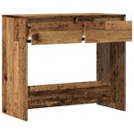 vidaXL Table console vieux bois 89x41x76 5 cm bois d'ingénierie