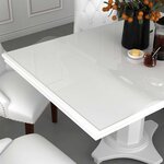 vidaXL Protecteur de table transparent 70x70 cm 1 6 mm PVC