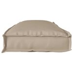 vidaXL Coussin pour banc de palette Taupe 110 x 40 x 8 cm Tissu Oxford
