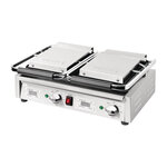 Grill panini professionnel lisse double - 550 x 395 - buffalo -  - acier inoxydable550 x395x210mm