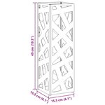 vidaXL Porte-parapluie Moutarde 15 5 x 15 5 x 49 cm Métal