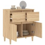 vidaXL Buffet Chêne sonoma 60x35x70 cm Bois d'ingénierie
