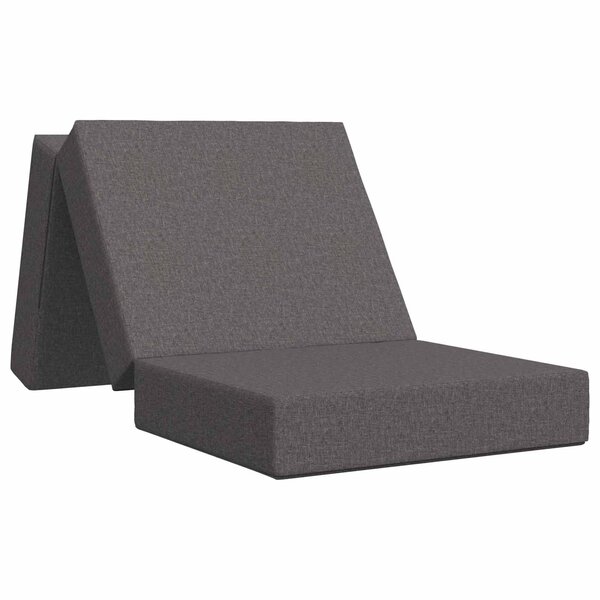vidaXL Canapé-lit pliable 75 x 67 x 45 cm Gris clair