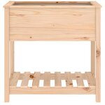 vidaXL Jardinière avec étagère 82 5x54x81 cm Bois massif de pin