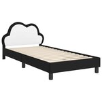 vidaXL Cadre de lit avec tête de lit Noir 80 x 200 cm PU
